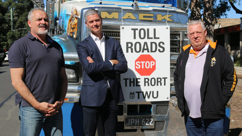 The Toll Roads Convoy - Transport Workers want an end to the toll road rort in NSW.
